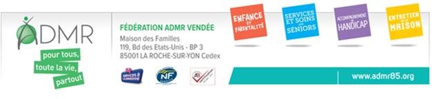 Recrutement: Auxiliaire de vie F/H chez ADMR 85 à Saint-Hilaire-de-Riez