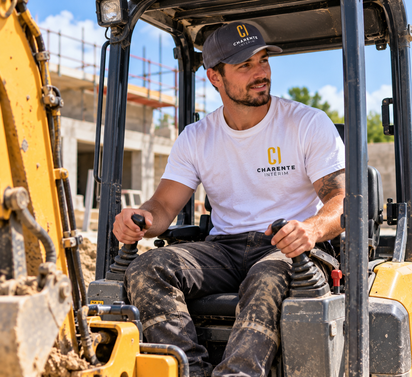 Recrutement: Aide maçon/ conducteur de mini pelle F/H chez Charente Intérim à Angoulême