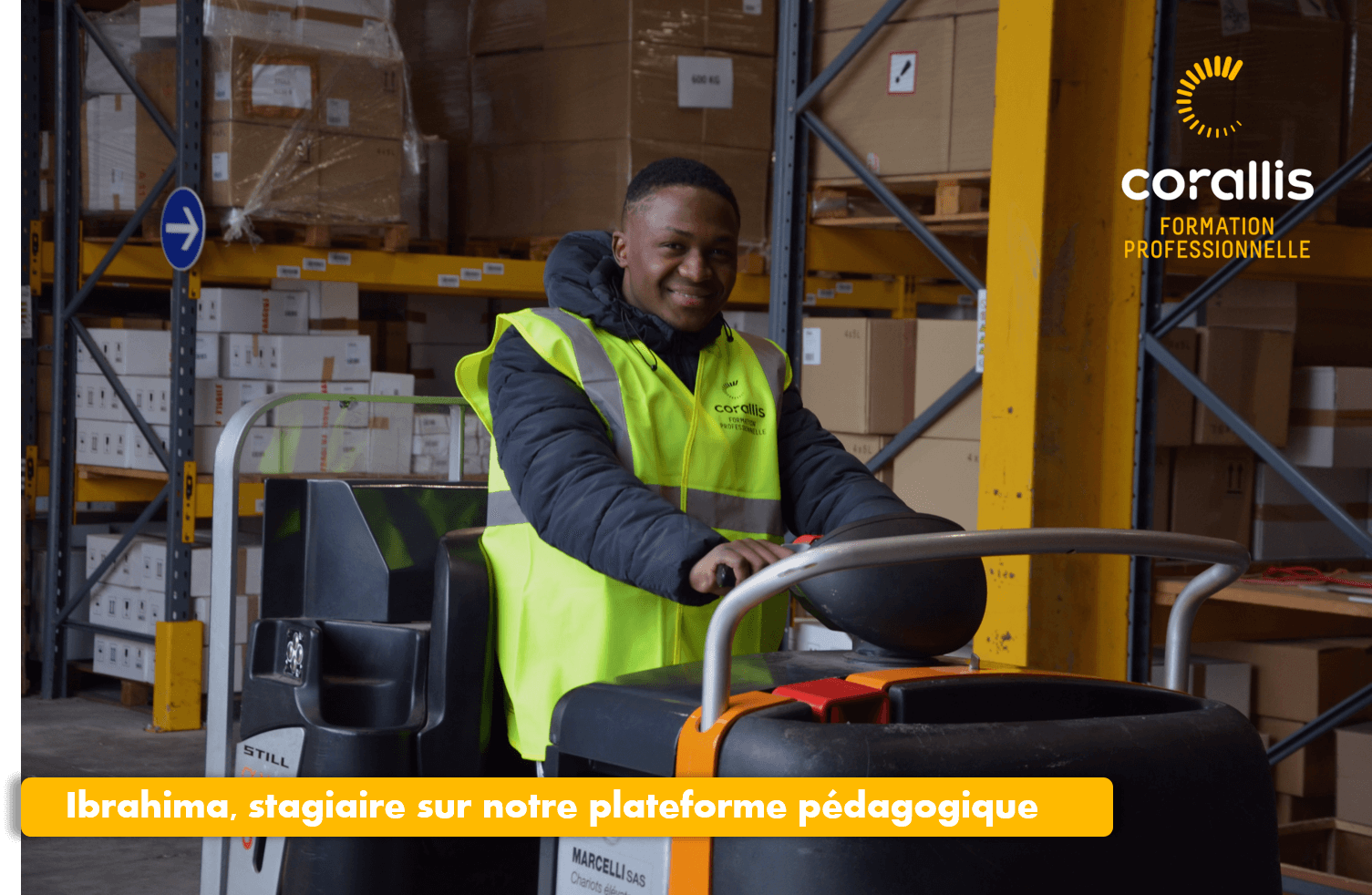 corallis formation professionnelle logistique industrie plateforme pédagogique