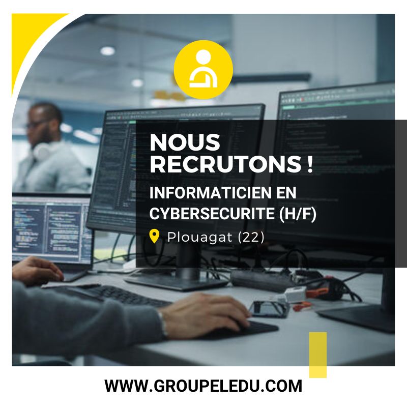 Recrutement: Informaticien en cybersécurité F/H chez LE DU à Châtelaudren-Plouagat