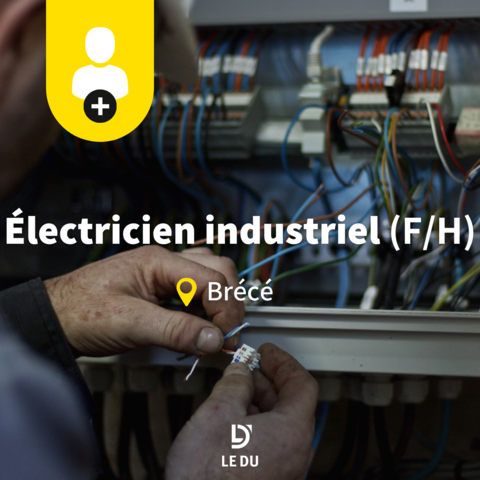 Recrutement: Electricien industriel F/H chez LE DU à Brécé
