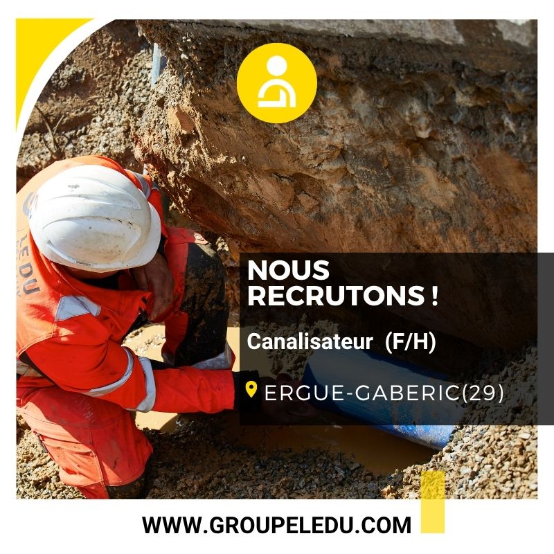 Recrutement: Canalisateur F/H chez LE DU à Ergué-Gabéric