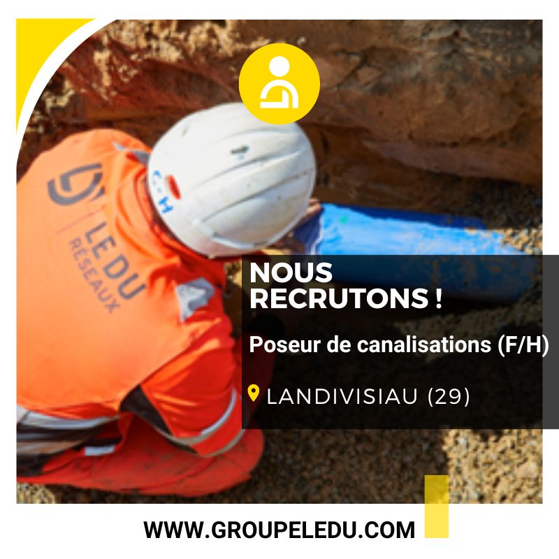 Recrutement: Poseur de canalisations F/H chez LE DU à Landivisiau