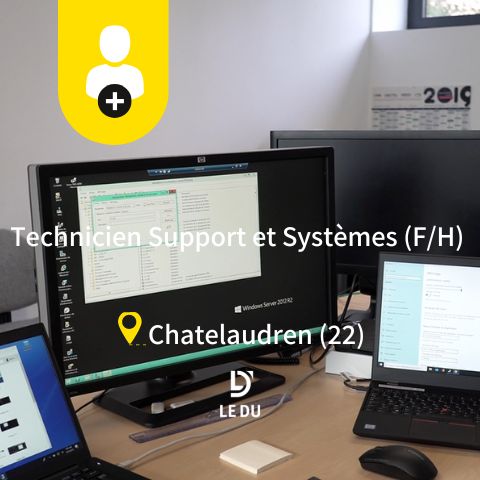 Recrutement: Technicien Support et Systèmes F/H chez LE DU à Châtelaudren-Plouagat