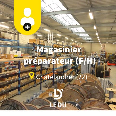 Recrutement: Magasinier - Préparateur F/H chez LE DU à Châtelaudren-Plouagat