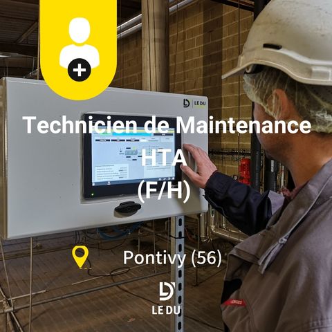 Recrutement: Technicien de Maintenance HTA F/H chez LE DU à Pontivy