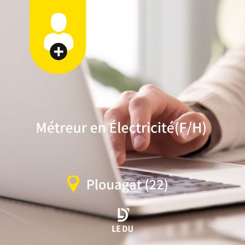 Recrutement: Métreur en Electricité F/H chez LE DU à Châtelaudren-Plouagat