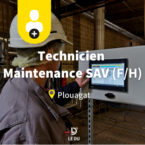 Recrutement: Technicien Maintenance SAV F/H chez LE DU à Châtelaudren-Plouagat