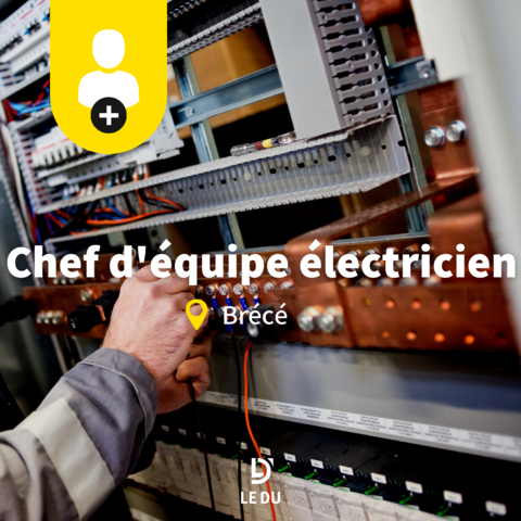 Recrutement: Chef d'équipe électricien F/H chez LE DU à Brécé