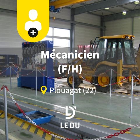 Recrutement: Mécanicien F/H chez LE DU à Châtelaudren-Plouagat