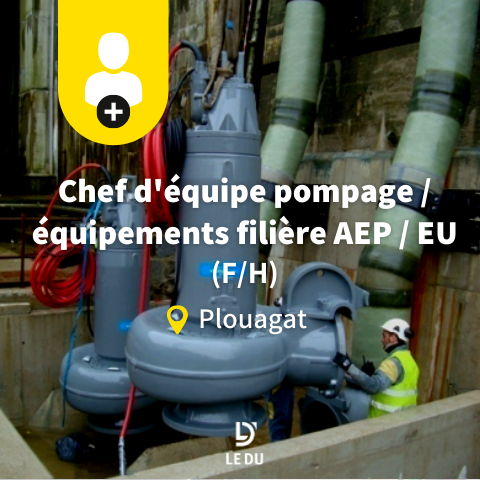 Recrutement: Chef d'équipe Montage AEP / EU F/H chez LE DU à Châtelaudren-Plouagat