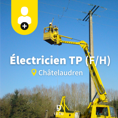 Recrutement: Electricien TP F/H chez LE DU à Châtelaudren-Plouagat