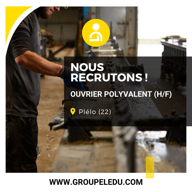 Recrutement: Ouvrier polyvalent F/H chez LE DU à Châtelaudren-Plouagat