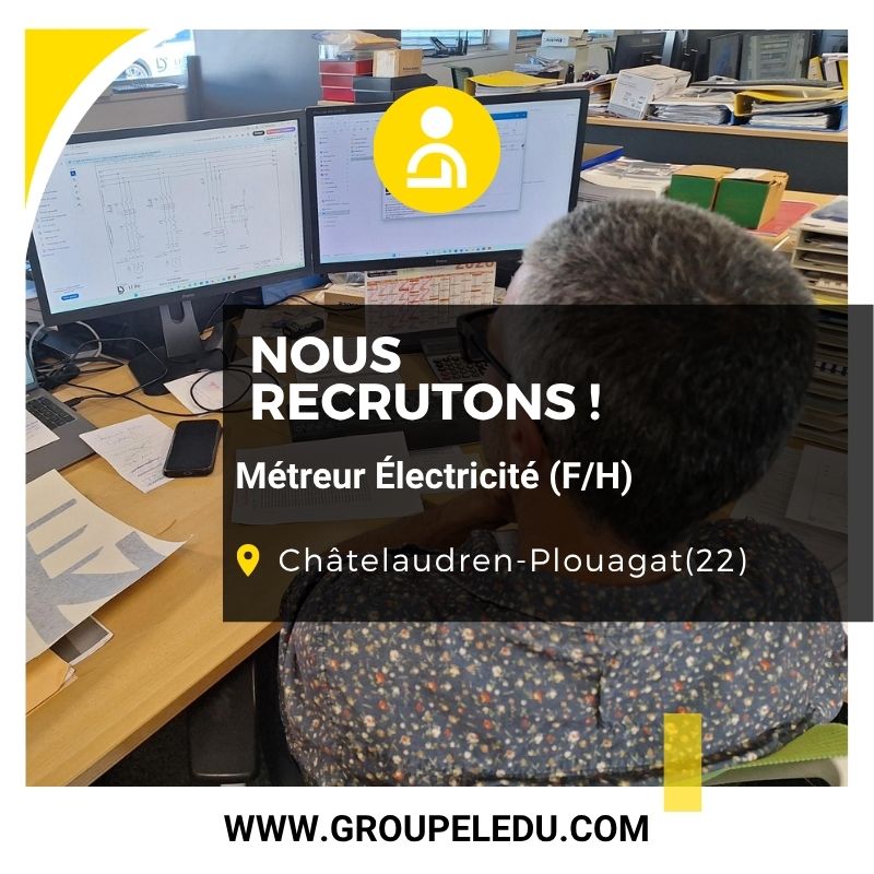 Recrutement: Métreur en Electricité F/H chez LE DU à Châtelaudren-Plouagat