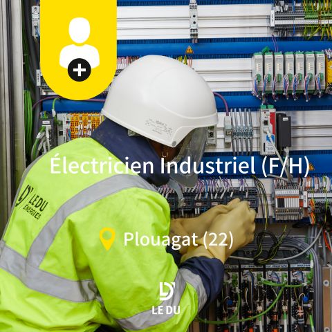 Recrutement: Electricien Industriel F/H chez LE DU à Châtelaudren-Plouagat