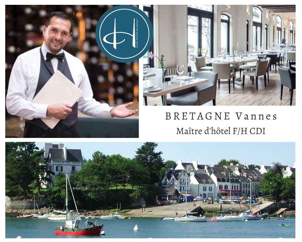 Recrutement: Maître d'hôtel Hôtel restaurant Gastronomique Bretagne Vannes F/H chez Armelle AUGUSTE Recrutement® à Vannes