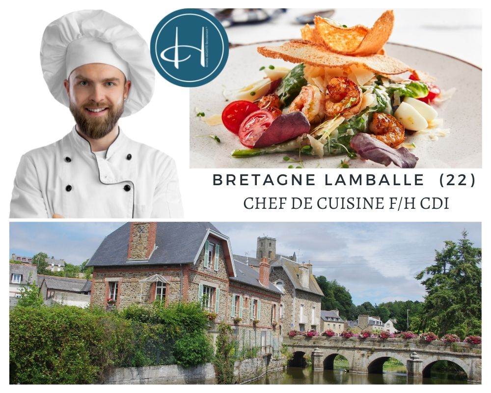 Recrutement: Chef de cuisine hôtel restaurant Lamballe Bretagne Repos samedi et dimanche F/H chez Armelle AUGUSTE Recrutement® à Lamballe-Armor