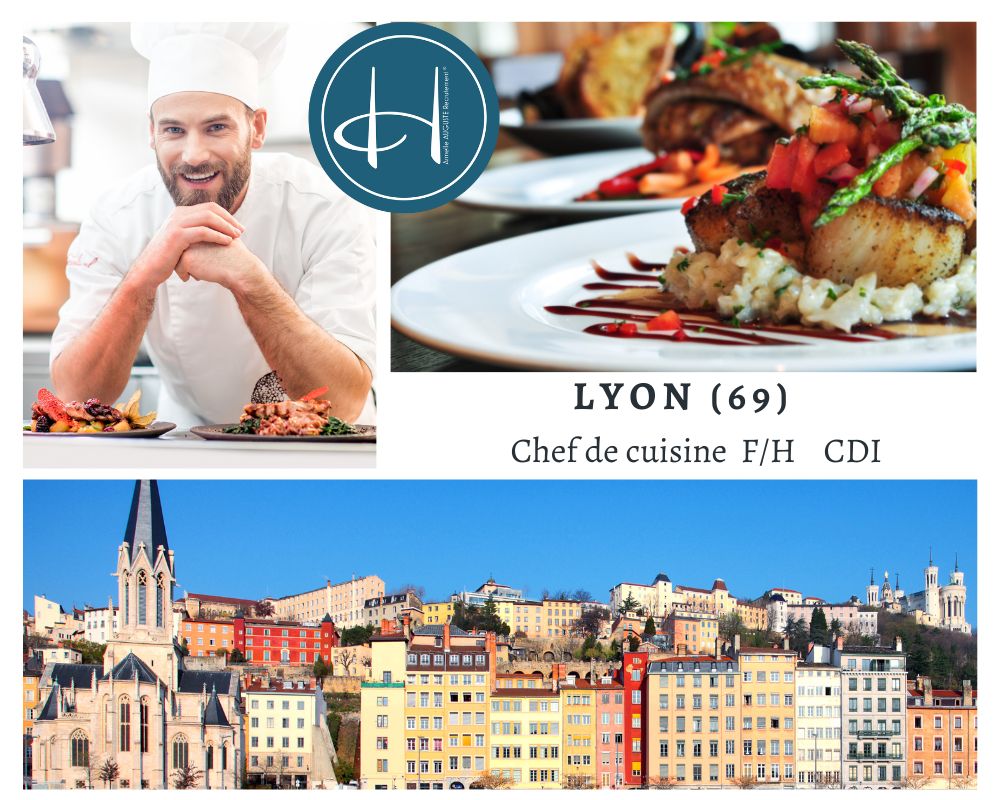 Recrutement: Chef de cuisine Hôtel 3* Restaurant Lyon 3e F/H chez Armelle AUGUSTE Recrutement® à Lyon
