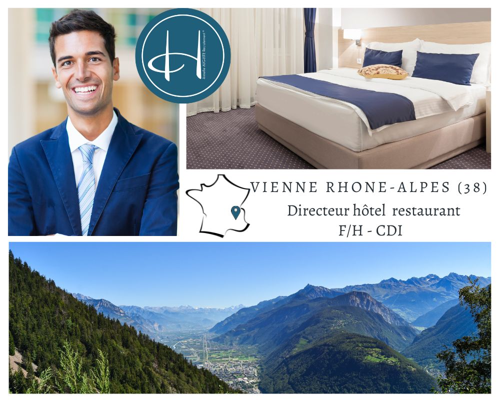 Recrutement: Directeur d'hôtel Restaurant Vienne Rhône-Alpes F/H chez Armelle AUGUSTE Recrutement® à Vienne
