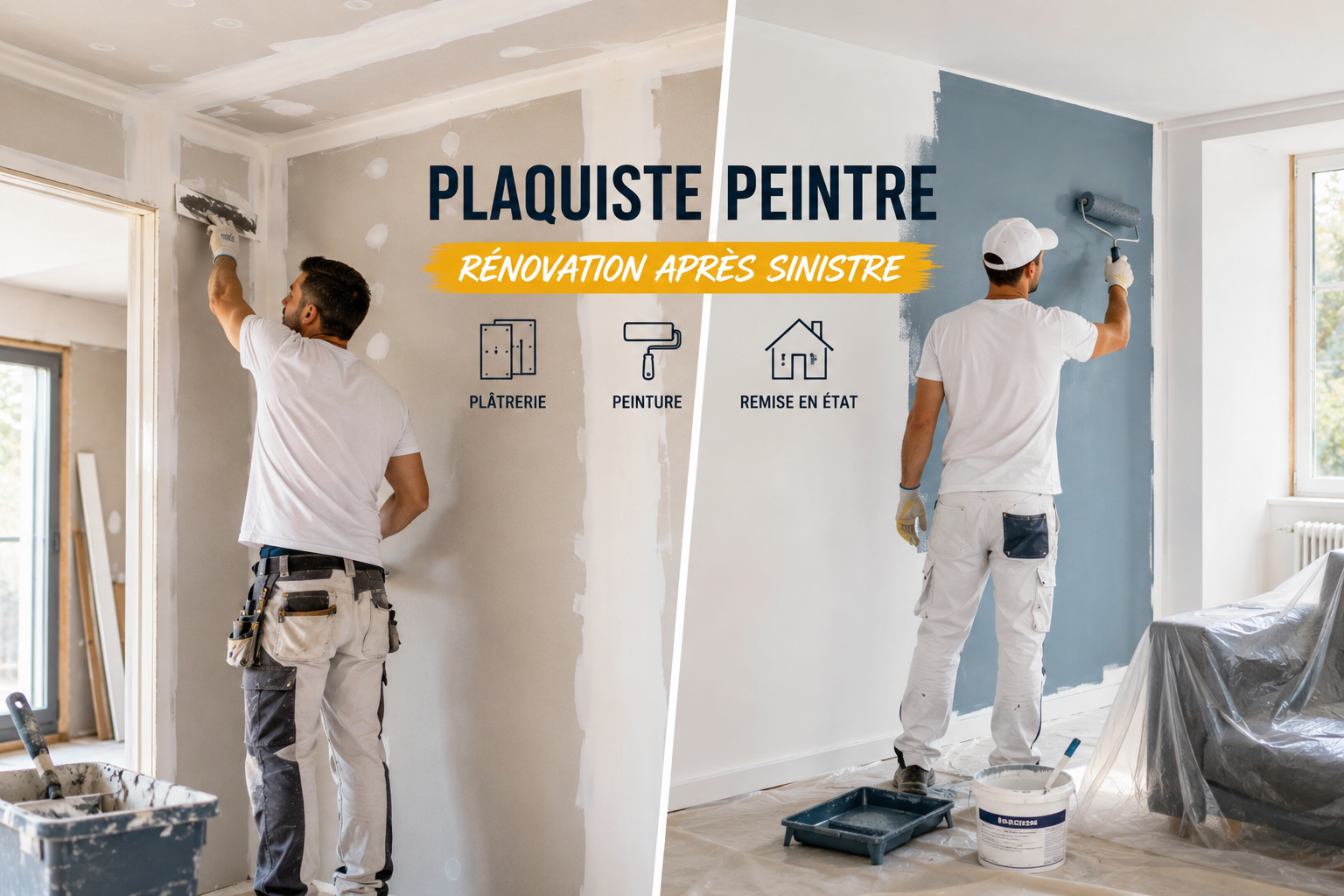 Recrutement: Plaquiste Peintre – Rénovation après sinistre F/H chez IA Recrutement à Bordeaux