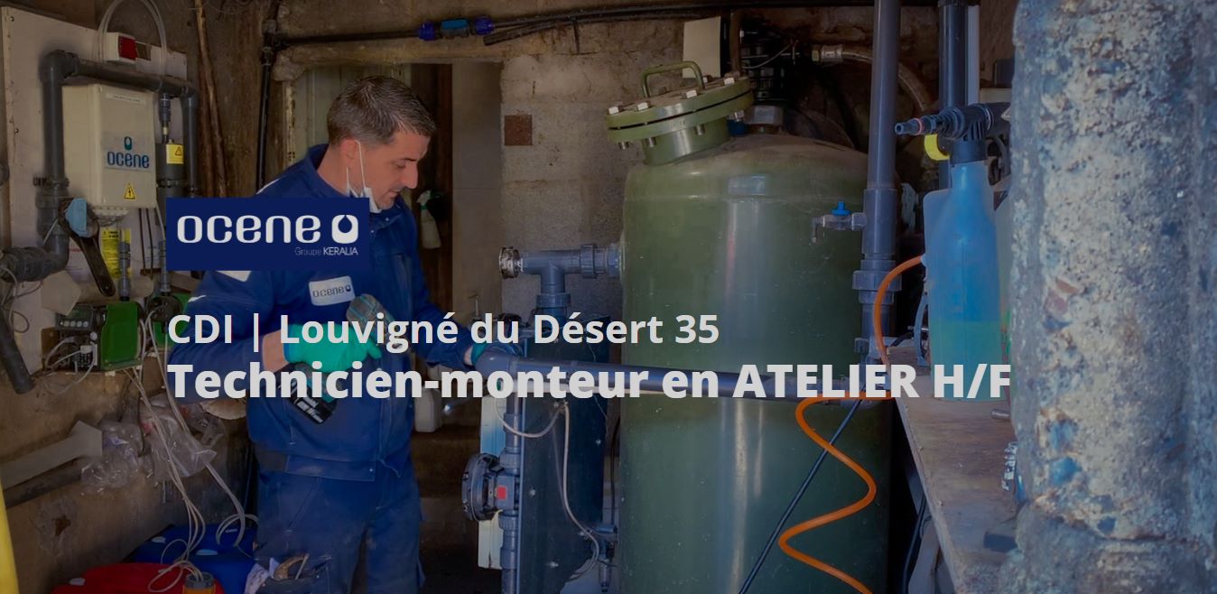 Recrutement: Technicien monteur en Atelier confirmé F/H chez Keralia à Louvigné-du-Désert