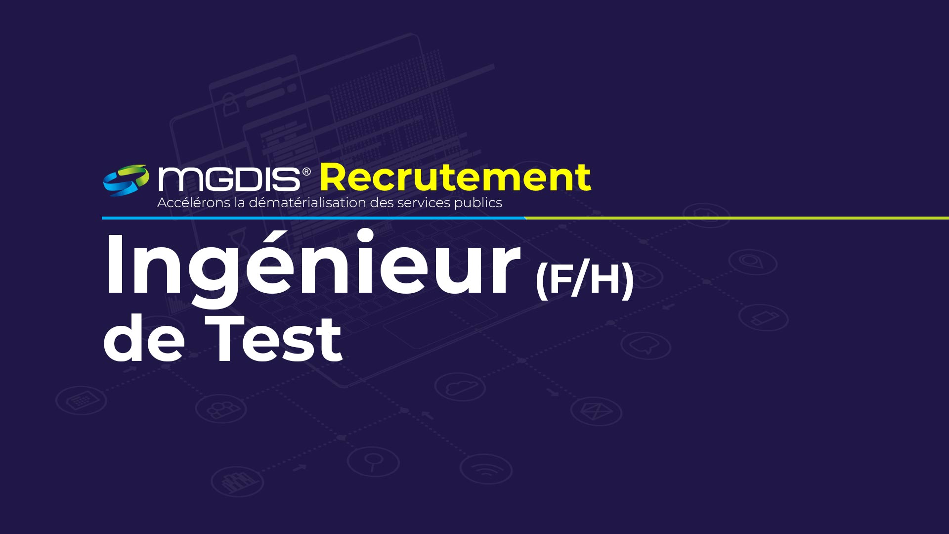Recrutement: Ingénieur de test (F/H) chez MGDIS à Vannes