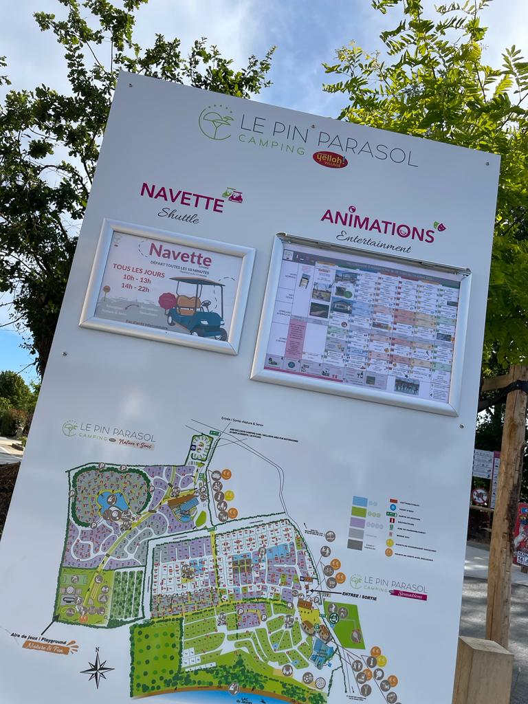 Panneau affichage navette animations